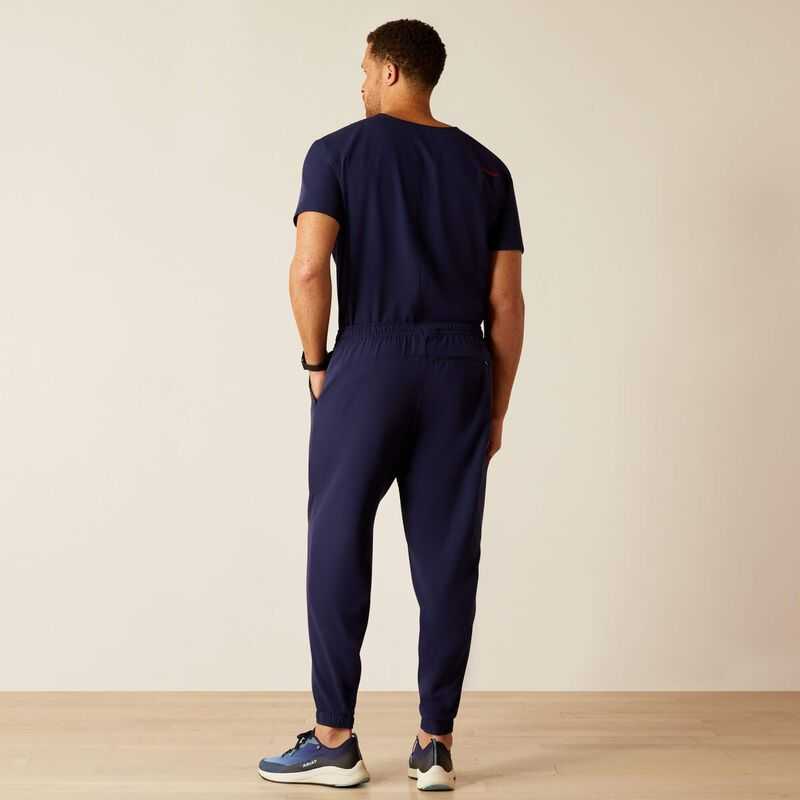 Ariat Drew Cargo Stretch Jogger Scrub Pant Navy | 328YGSIQM