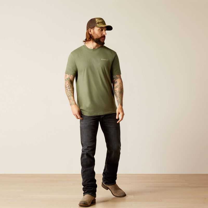 Ariat Duck T-Shirt Green | 921XHVBEF