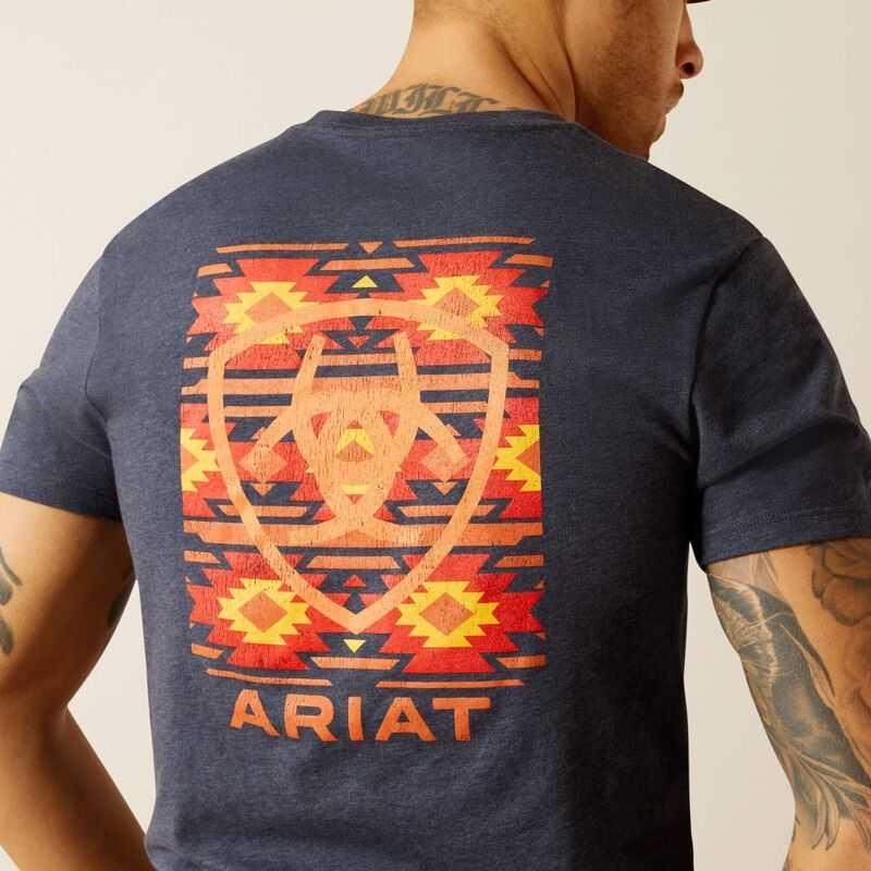 Ariat Eagle Rock T-Shirt Navy | 197JUMELF