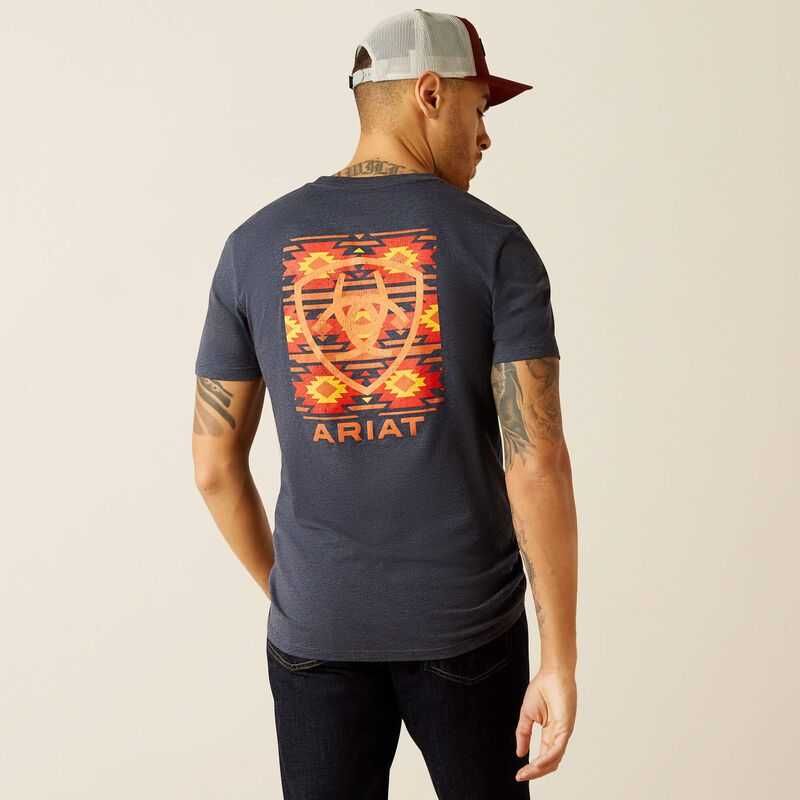 Ariat Eagle Rock T-Shirt Navy | 197JUMELF