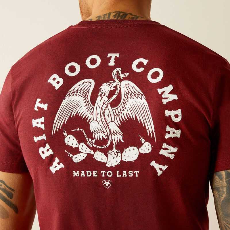 Ariat Eagle and Snake T-Shirt Red Black | 963TPQKEW