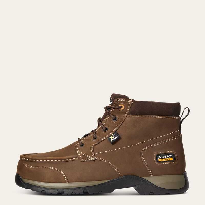 Ariat Edge LTE Chukka MetGuard Composite Toe Work Boot Dark Brown | 235AFHGRX