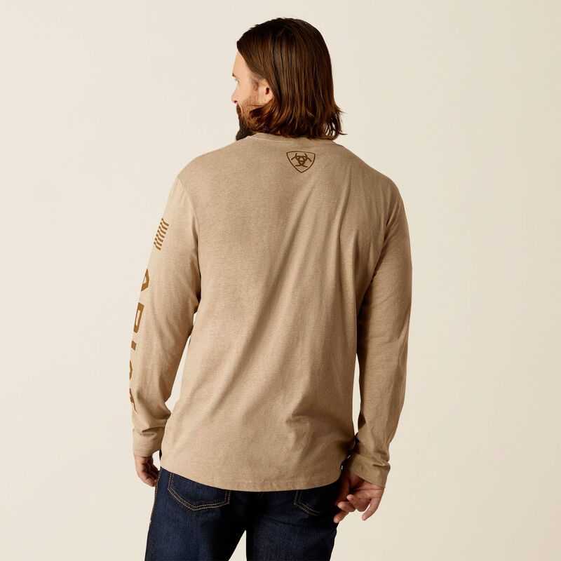 Ariat Elevated V2 T-Shirt Beige | 586ZGPJWK