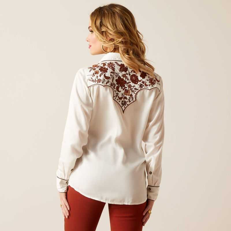 Ariat Elsa Shirt Blanc De Blanc | 705BAUMFG