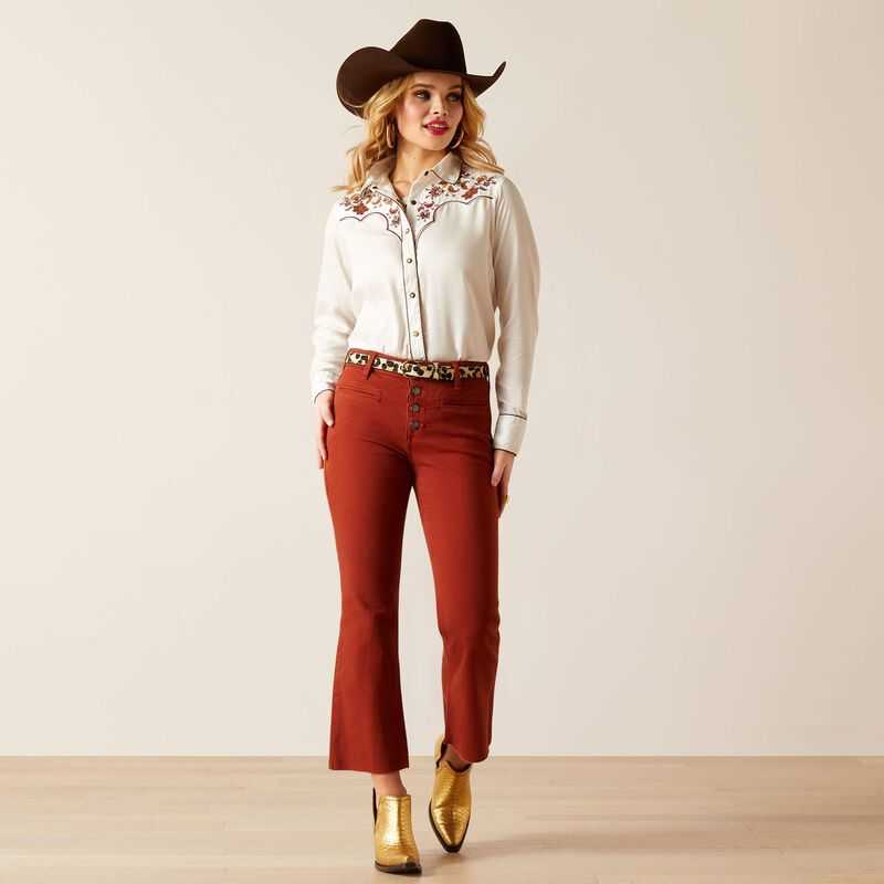 Ariat Elsa Shirt Blanc De Blanc | 705BAUMFG