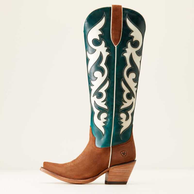 Ariat Elvira StretchFit Western Boot Turquoise | 736ZEVCOT