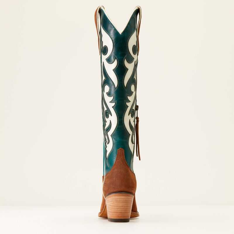 Ariat Elvira StretchFit Western Boot Turquoise | 736ZEVCOT