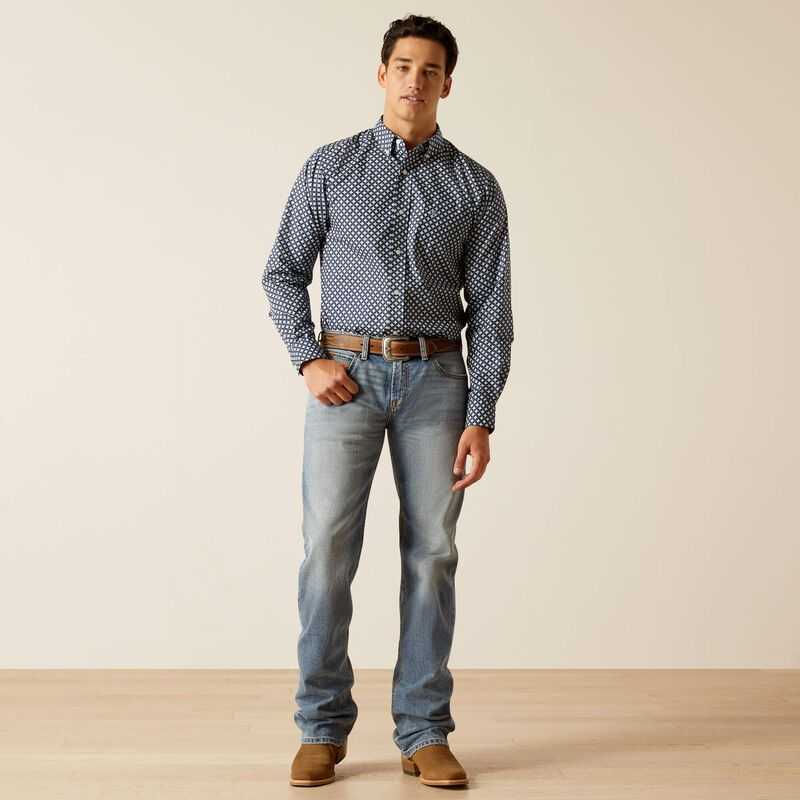 Ariat Emile Fitted Shirt Indigo | 271XKRIMO