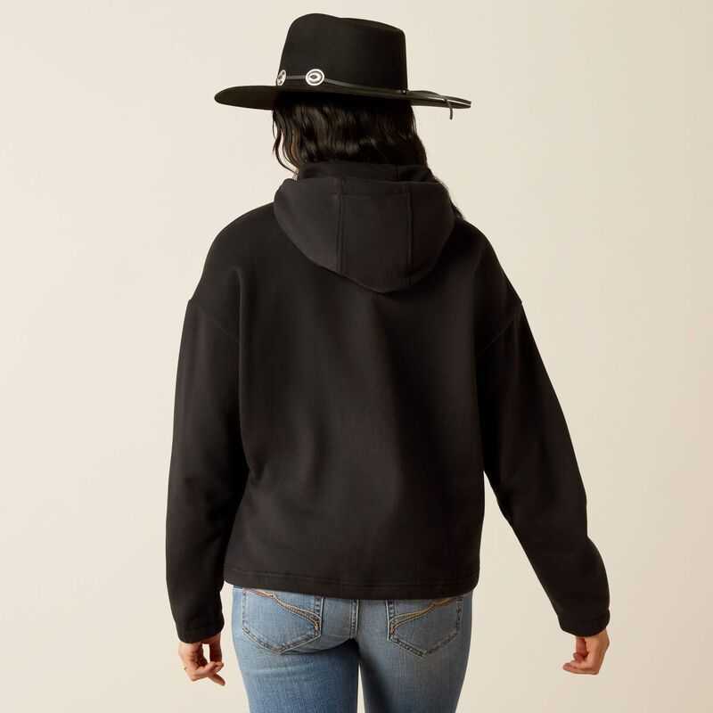 Ariat Essential Hoodie Black / Leopard | 971SMNFVW