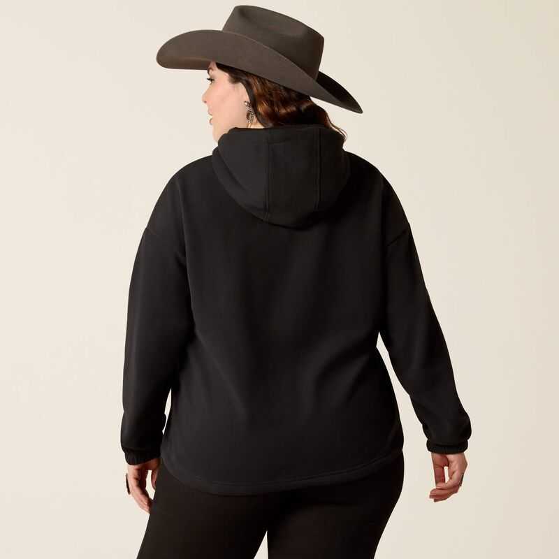 Ariat Essential Hoodie Black / Leopard | 971SMNFVW