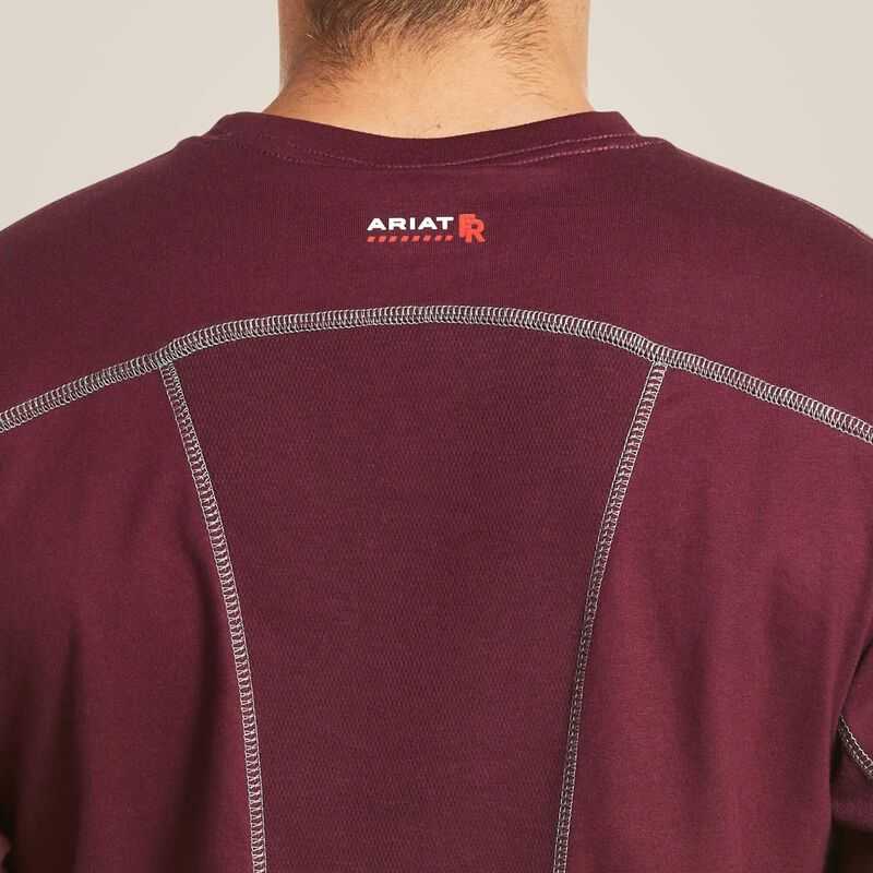 Ariat FR AC Crew T-Shirt Malbec | 817SCTWHU