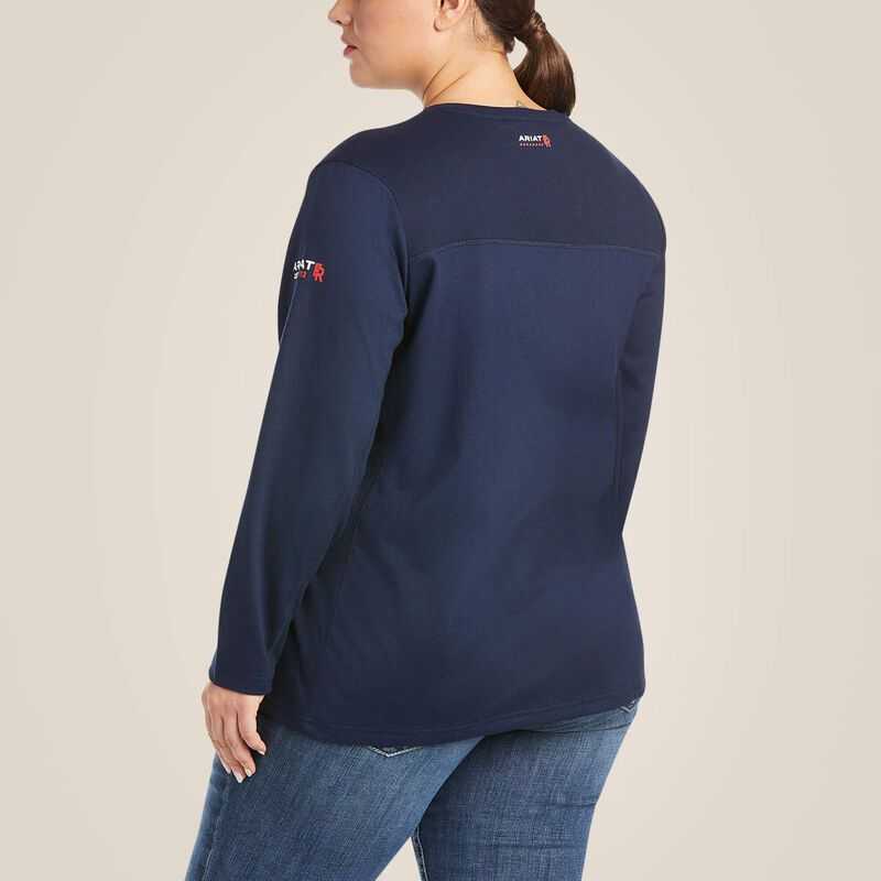 Ariat FR AC Crew Top Navy | 806VINKWE