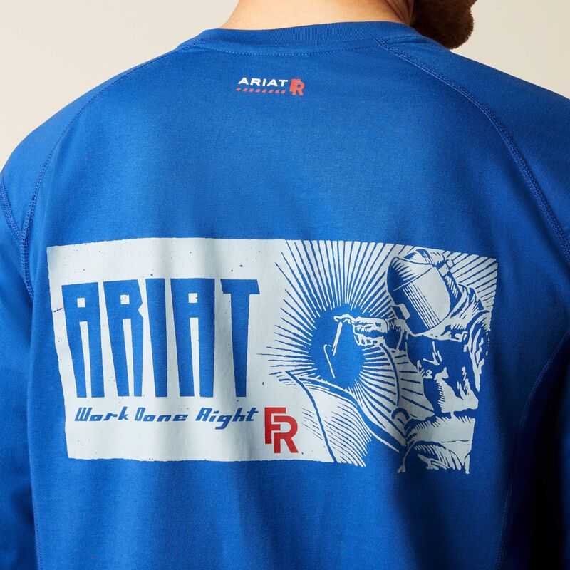 Ariat FR Air Deco T-Shirt Blue | 327CSGMUW