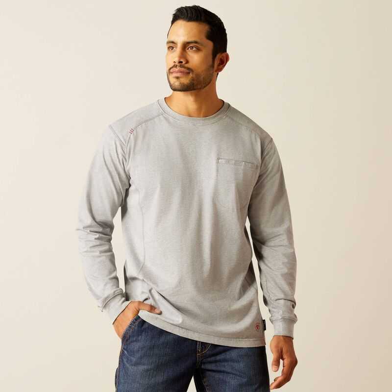 Ariat FR Air Deco T-Shirt Grey | 485DBIQTF