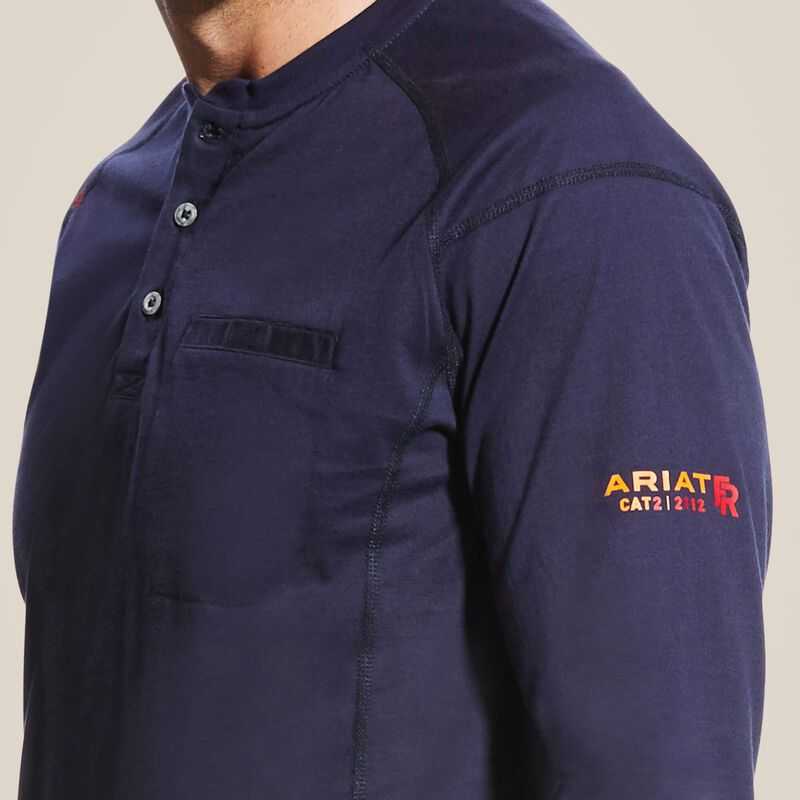 Ariat FR Air Henley Navy | 093HSMBVC