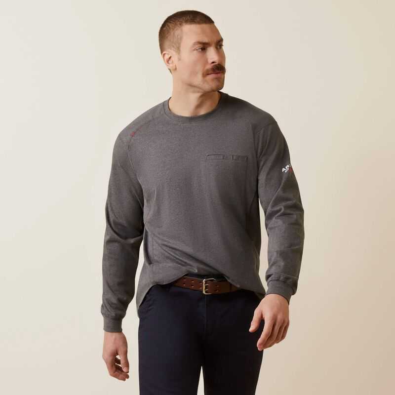 Ariat FR Air True Grit T-Shirt Grey | 294SONWCD