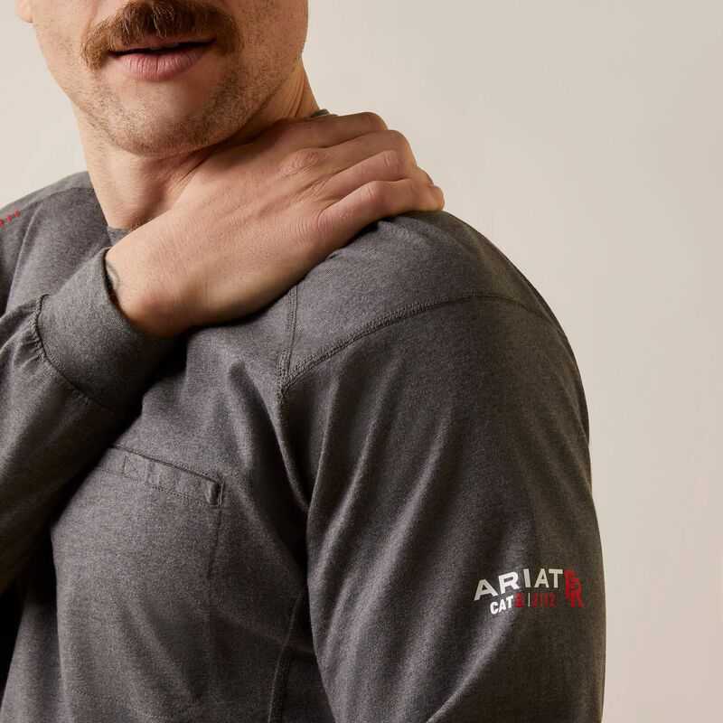 Ariat FR Air True Grit T-Shirt Grey | 294SONWCD