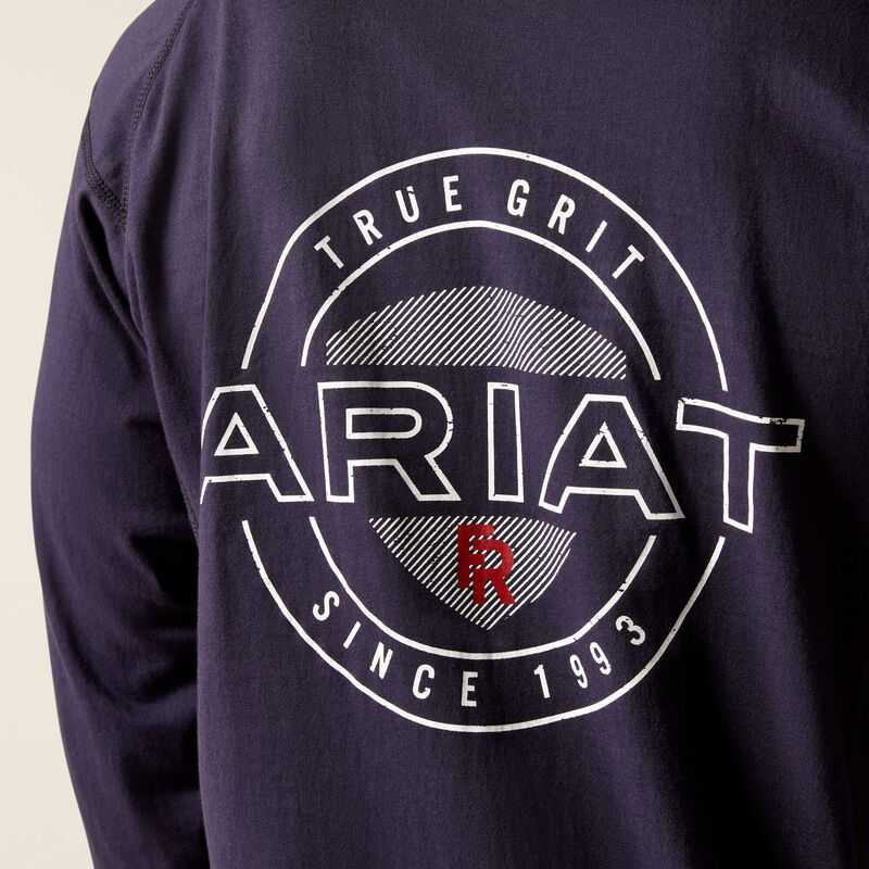 Ariat FR Air True Grit T-Shirt Navy | 365AKYDCU