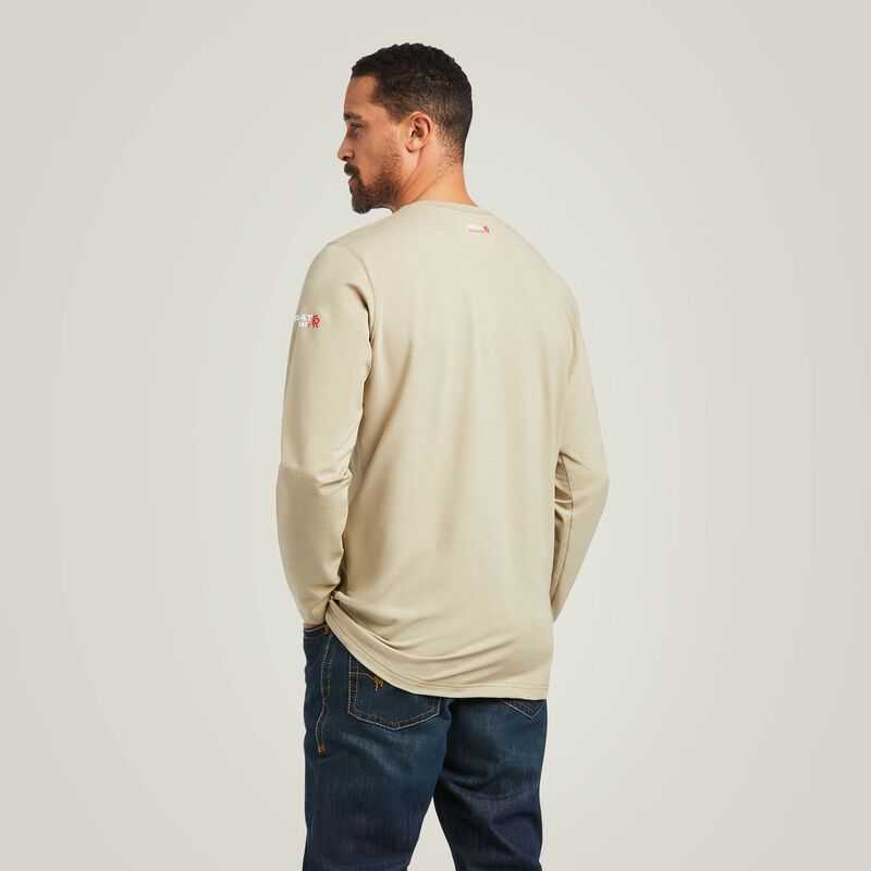 Ariat FR Baselayer T-Shirt Khaki | 630JRVHYS