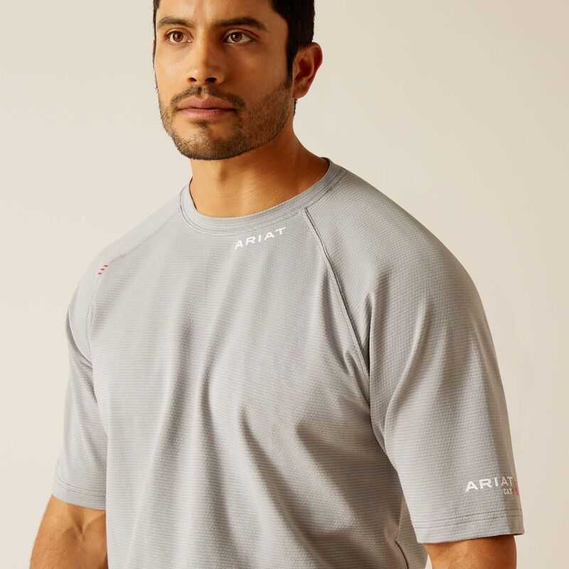 Ariat FR Baselayer T-Shirt Silver | 439FKPDCJ