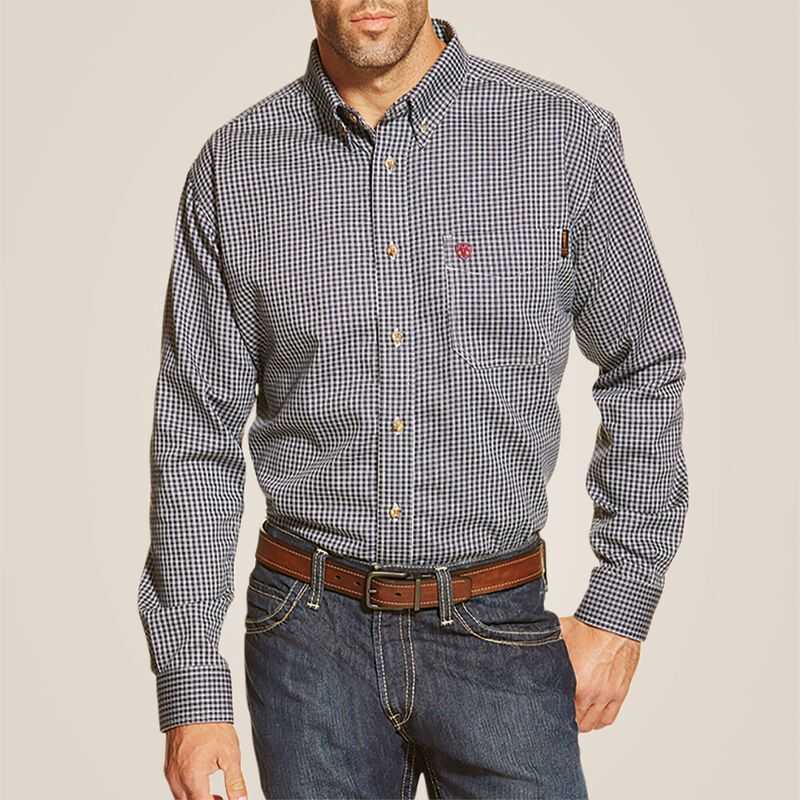 Ariat FR Basic Work Shirt Blue Multicolor | 451WKZPXN