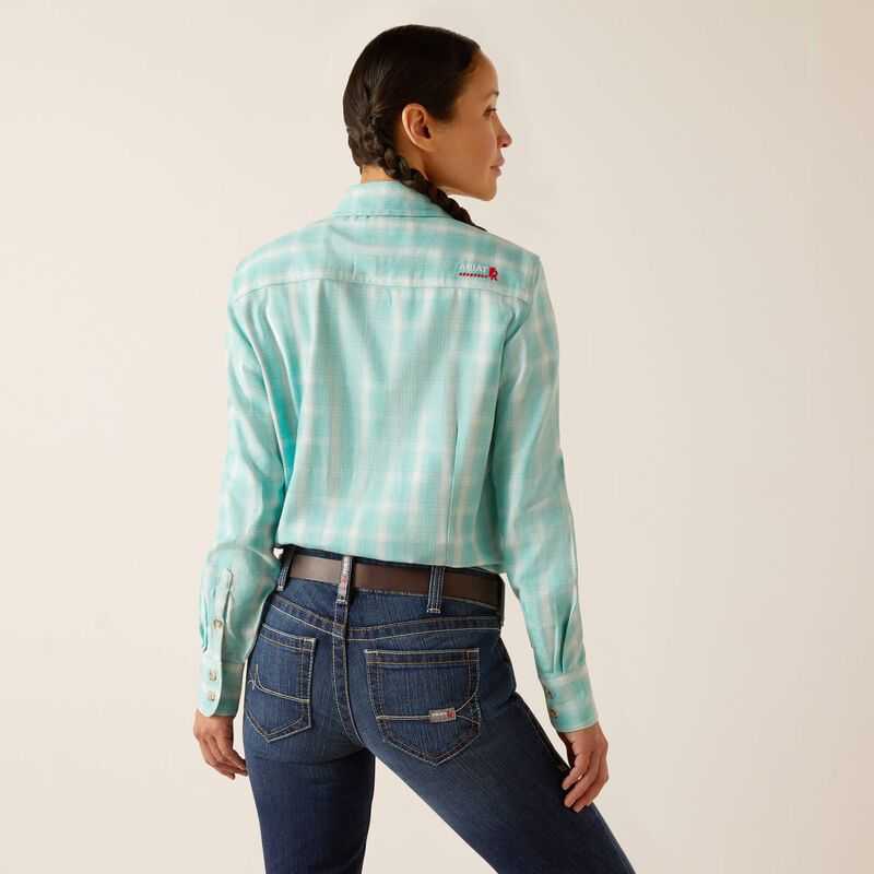 Ariat FR Catalina Work Shirt Blue | 139FPGXRA