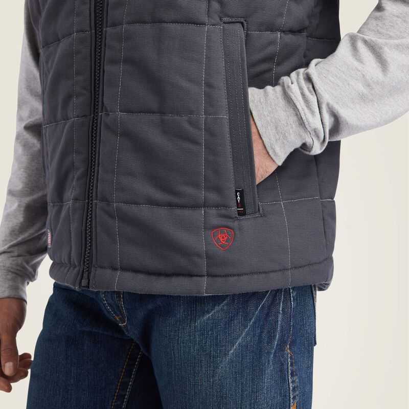 Ariat FR Crius Insulated Vest Grey | 978CZMUYB