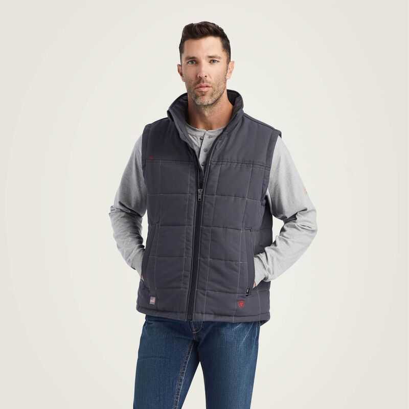 Ariat FR Crius Insulated Vest Grey | 978CZMUYB