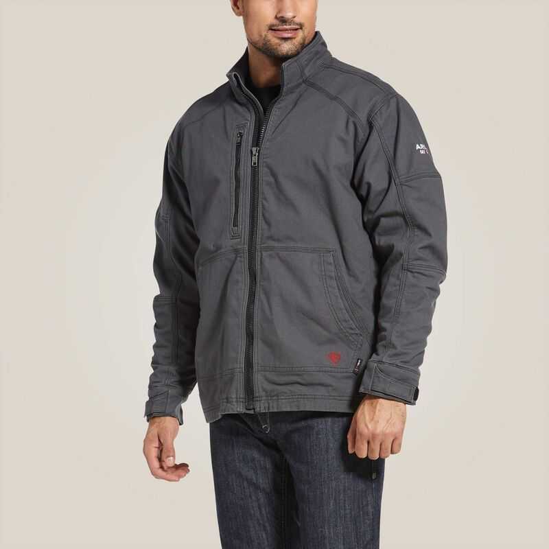 Ariat FR DuraLight Cordura Canvas Field Jacket Grey | 206IBFKDT