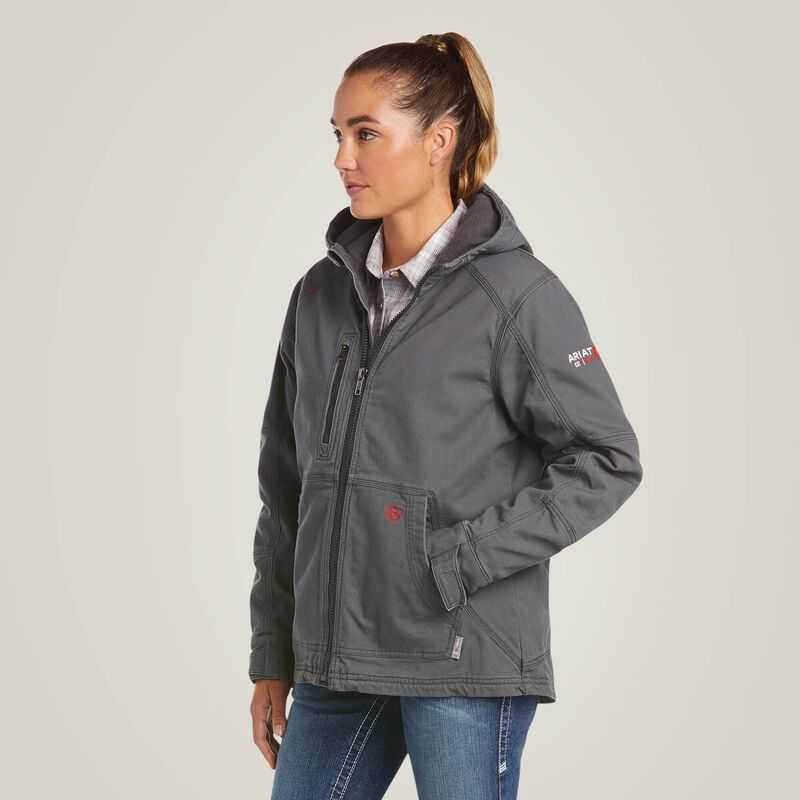 Ariat FR DuraLight Cordura Canvas Jacket Grey | 820WXLKBH