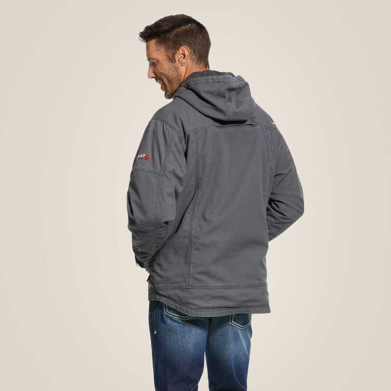 Ariat FR DuraLight Stretch Canvas Jacket Grey | 307VFILOW