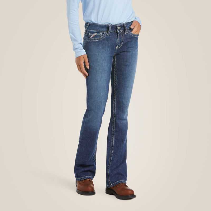 Ariat FR DuraStretch Basic Boot Cut Jean Blue | 930WCABFP