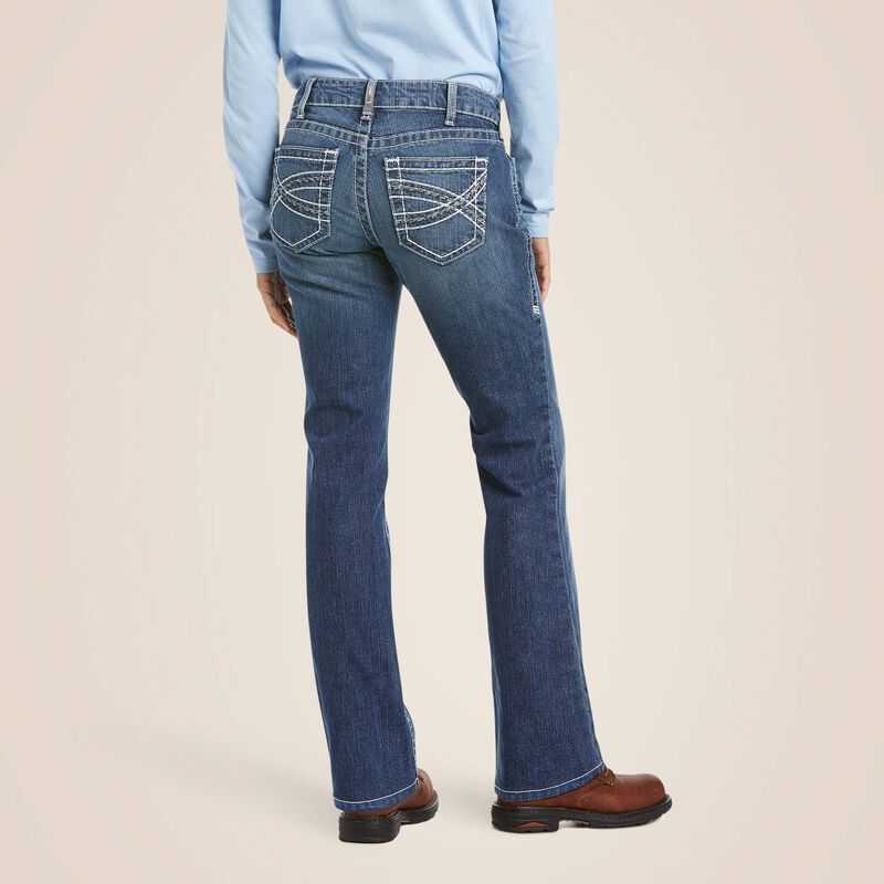 Ariat FR DuraStretch Entwined Boot Cut Jean Oceanside | 624JQGIED