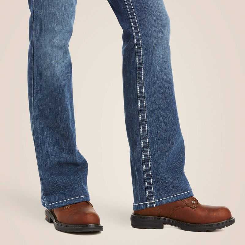 Ariat FR DuraStretch Entwined Boot Cut Jean Oceanside | 624JQGIED