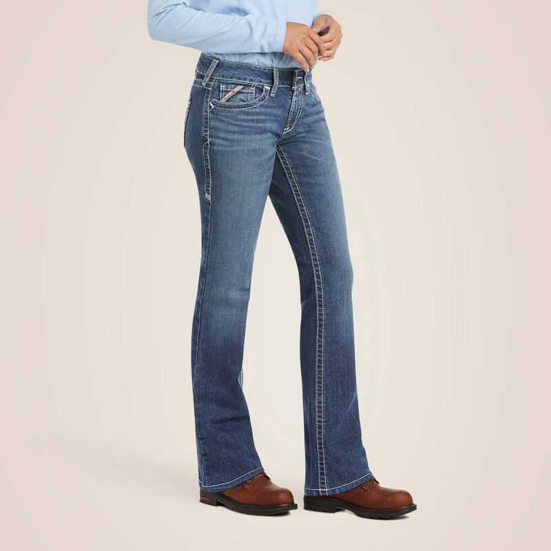 Ariat FR DuraStretch Entwined Boot Cut Jean Oceanside | 624JQGIED