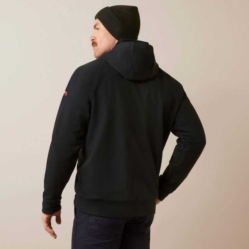 Ariat FR DuraStretch Flames Hoodie Black | 168UCVFHE