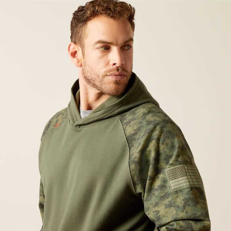 Ariat FR DuraStretch Patriot Hoodie Camo | 957RTHLAW