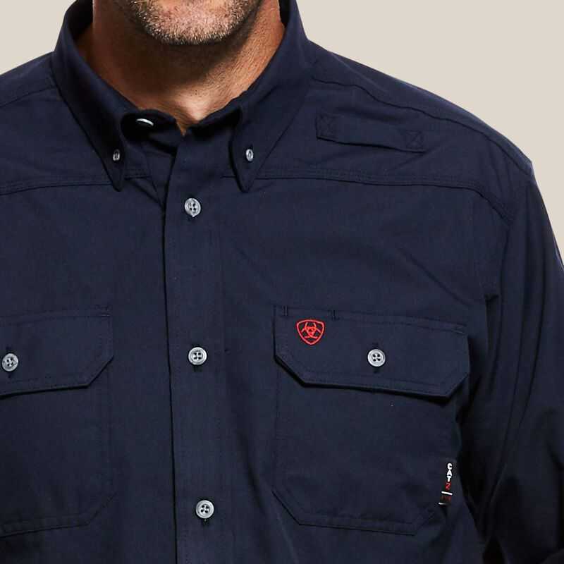 Ariat FR Featherlight Work Shirt Navy | 560YPDRLC