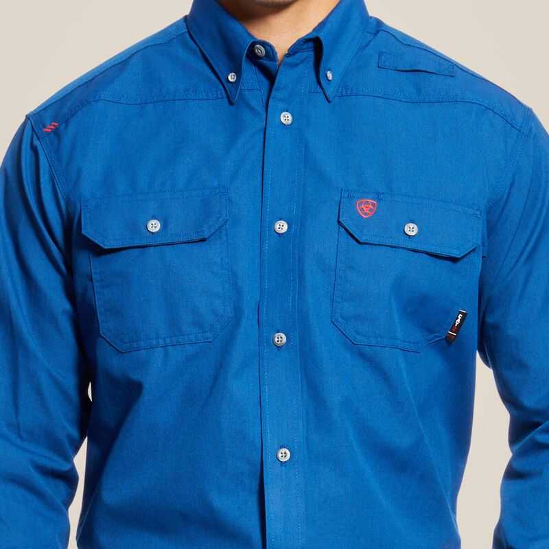 Ariat FR Featherlight Work Shirt Royal Blue | 806RPFOSN