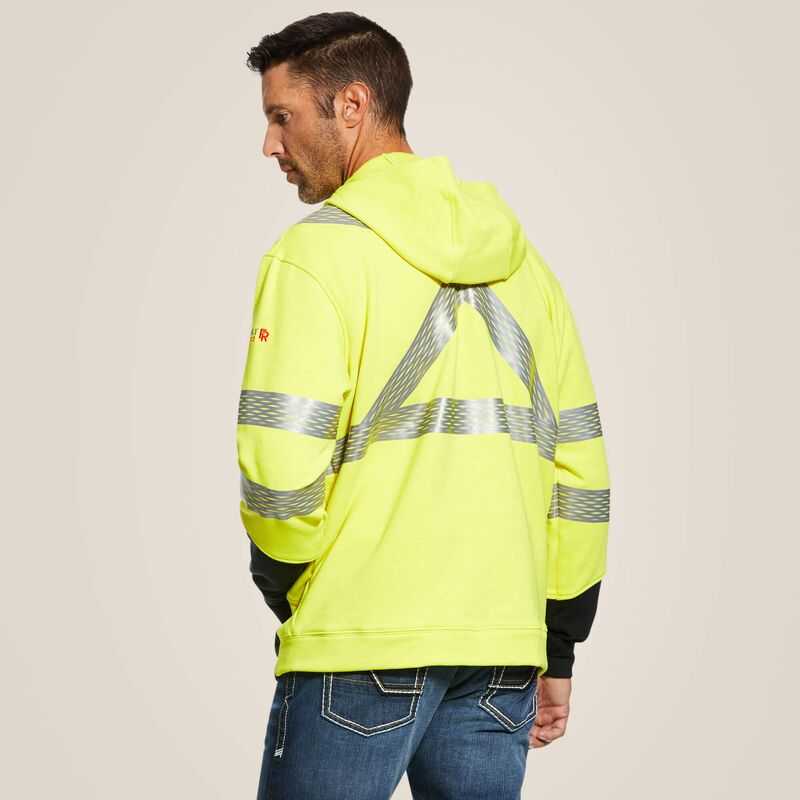 Ariat FR Hi-Vis Hoodie Yellow | 738EUAKHP