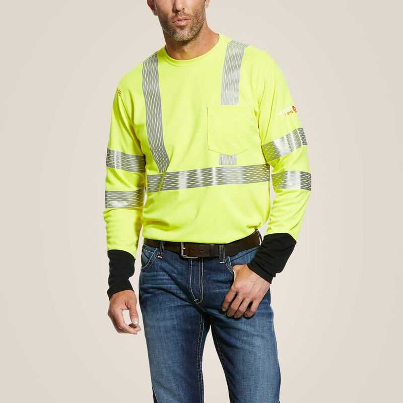 Ariat FR Hi-Vis T-Shirt Yellow | 854MIEKGC