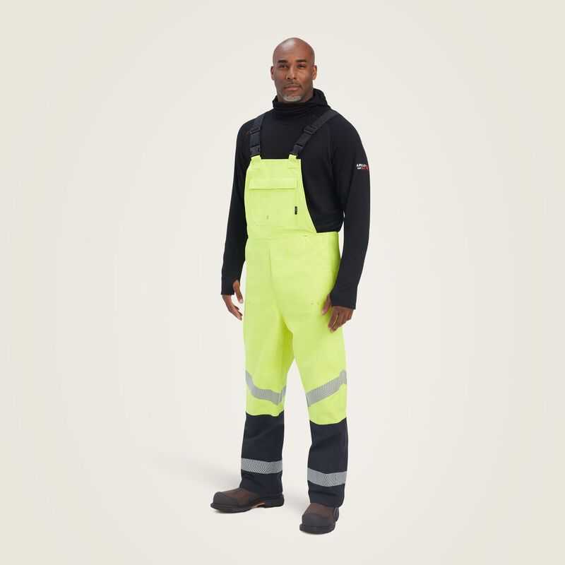 Ariat FR Hi-Vis Waterproof Bib Yellow | 032NBLPSD