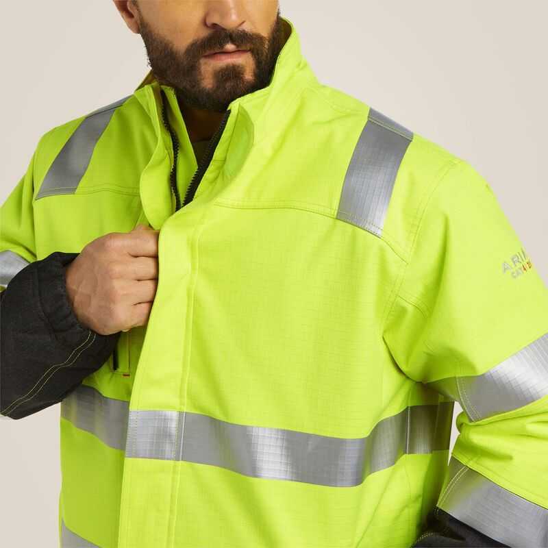 Ariat FR Hi-Vis Waterproof Insulated Jacket Yellow | 485RJIYZK