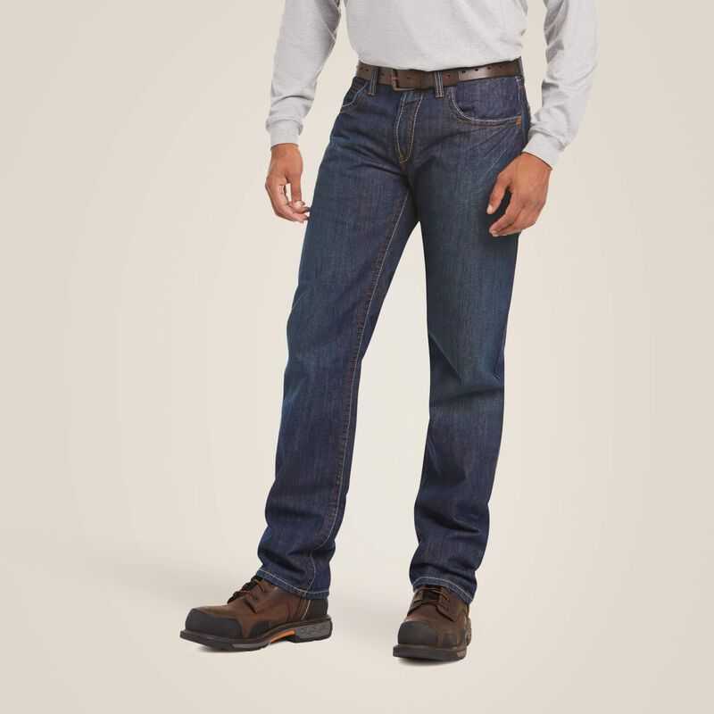 Ariat FR M3 Loose Basic Stackable Straight Leg Jean Shale | 638KOXRFL