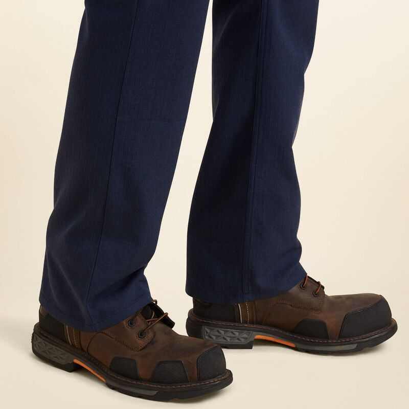 Ariat FR M4 Relaxed Crossfire Straight Pant Navy | 609FDVQCL