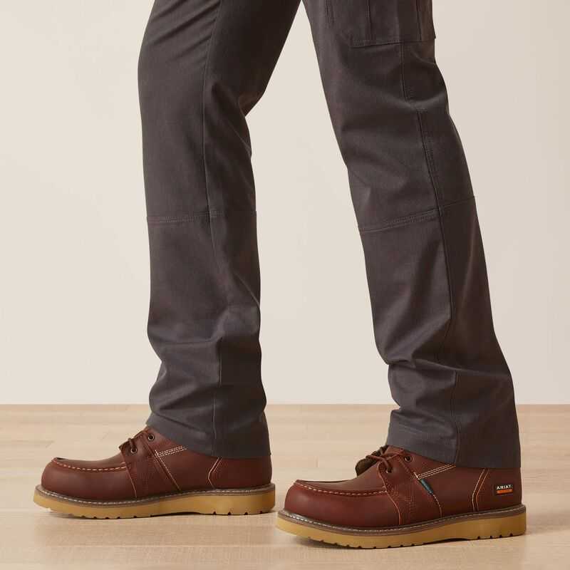 Ariat FR M7 Slim DuraStretch Duralight Twill Straight Pant Grey | 631PODCUN