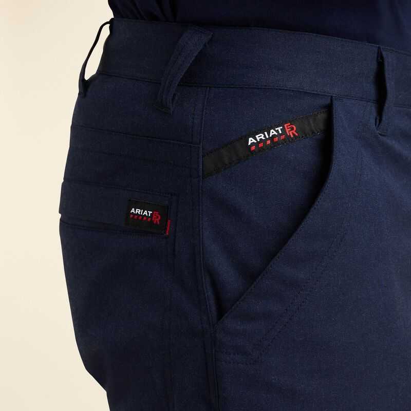 Ariat FR M7 Slim DuraStretch Duralight Twill Straight Pant Navy | 915UOBYHE