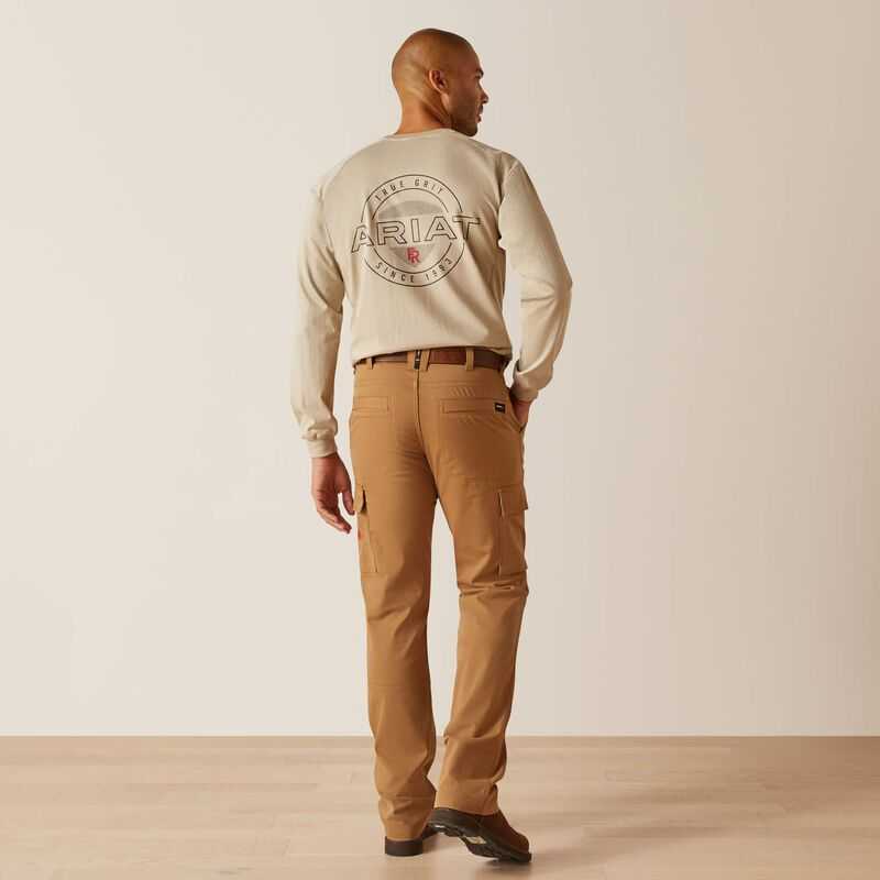 Ariat FR M7 Slim DuraStretch Duralight Twill Straight Pant Khaki | 069BSMJYD