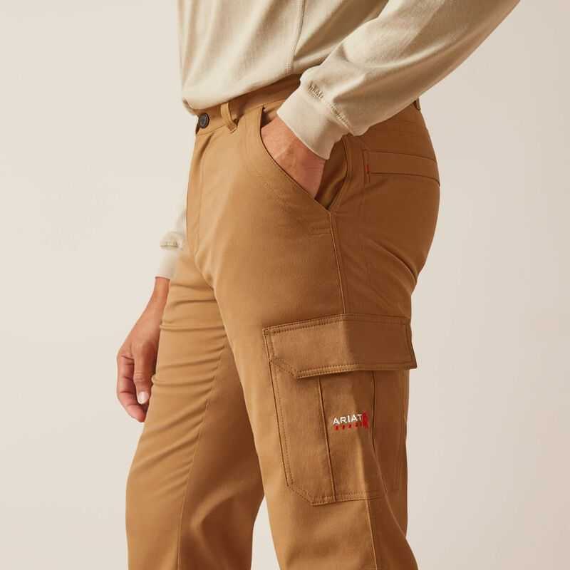 Ariat FR M7 Slim DuraStretch Duralight Twill Straight Pant Khaki | 069BSMJYD