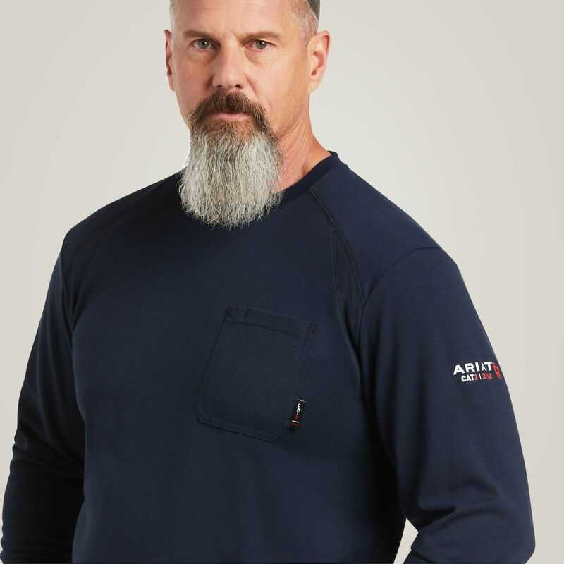 Ariat FR Max Protect Inherent T-Shirt Navy | 759CBMJTO